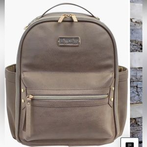 NWT Faux Leather Mini Diaper Backpack